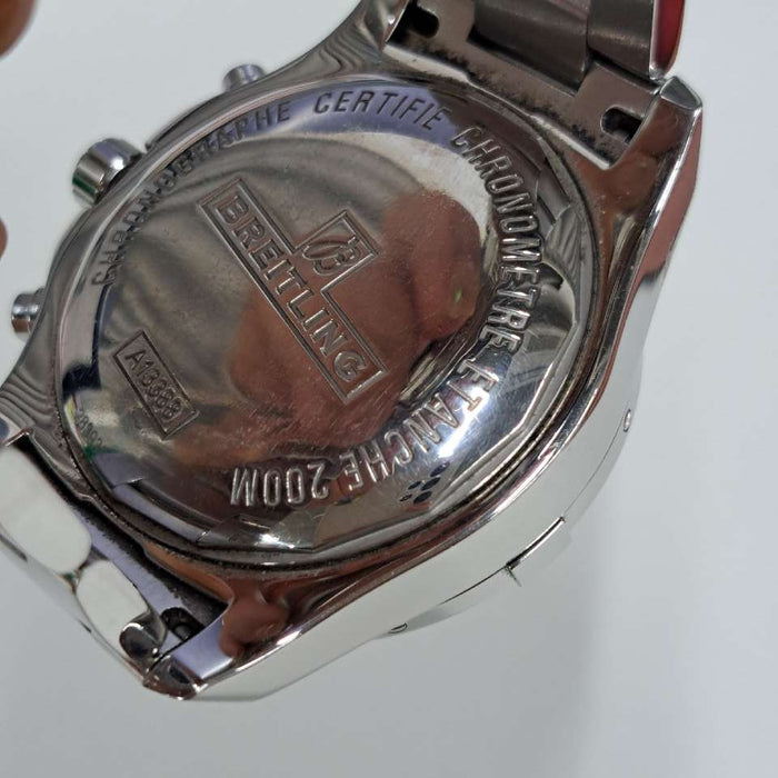 【WHOLESALES】
BREITLING 
A13388 
箱　ギャランティ(液晶滲みあり)　クロノメーター証
