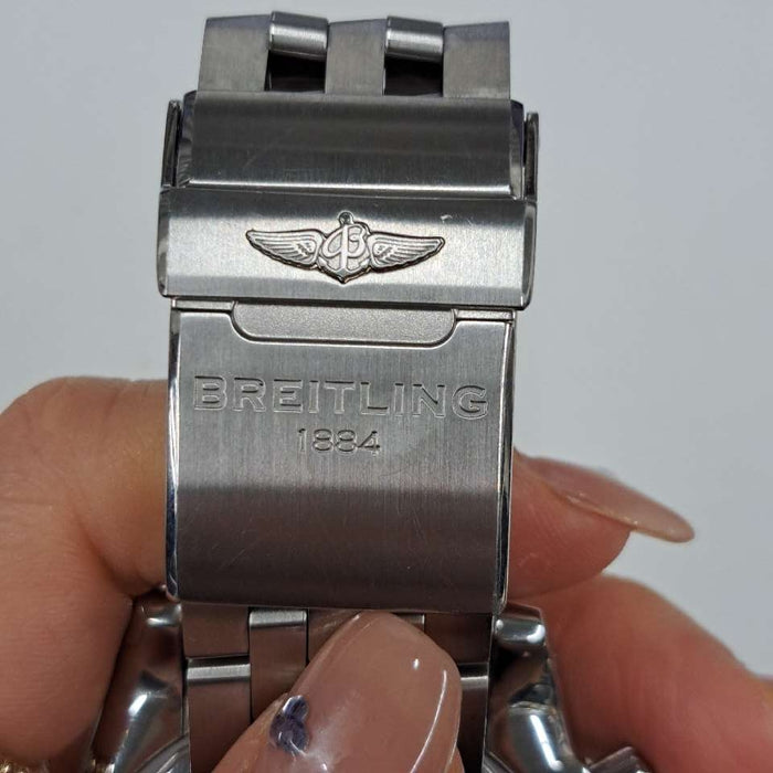 【WHOLESALES】
BREITLING 
AB0110 
箱　ギャランティ(液晶滲みあり)　クロノメーター証