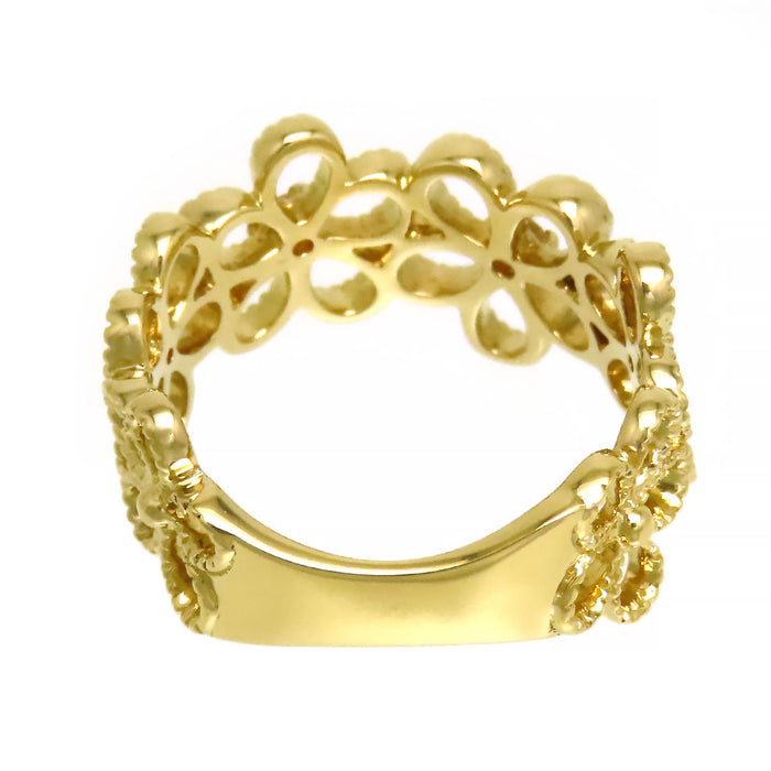 MIKIMOTO Flower Diamond Ring