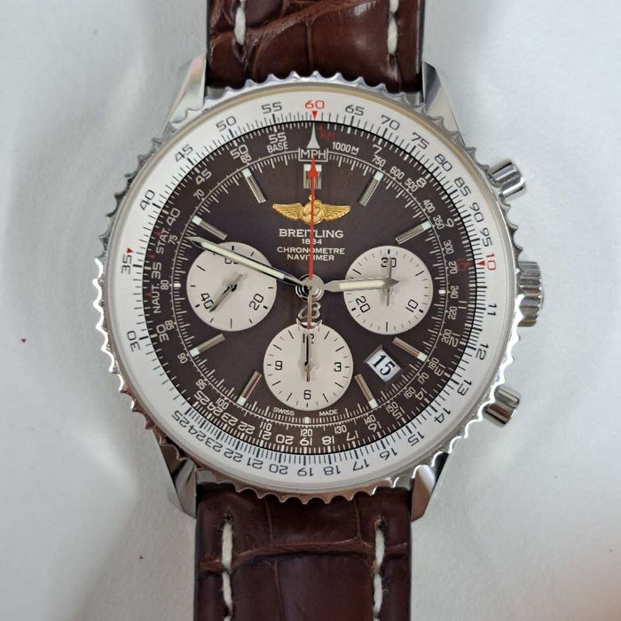 【WHOLESALES】
BREITLING 
AB0121 
箱　ギャランティ(液晶にじみあり)　クロノメーター証