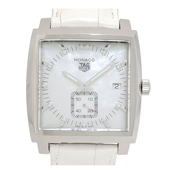 TAG HEUER 
Monaco White Shell Dial