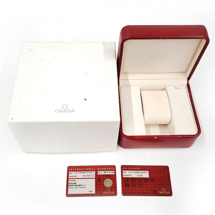 OMEGA 
Seamaster Aqua Terra 
Includes box and warranty card