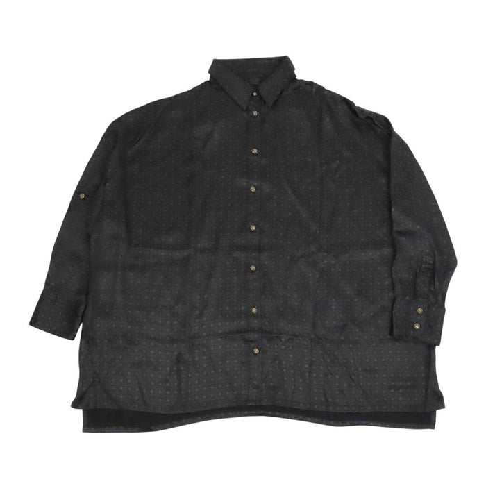 CHROME HEARTS 
クロスボールボタン シルバー 
マハルキタ CHプラス 総柄 ロングスリーブ シルク シャツ