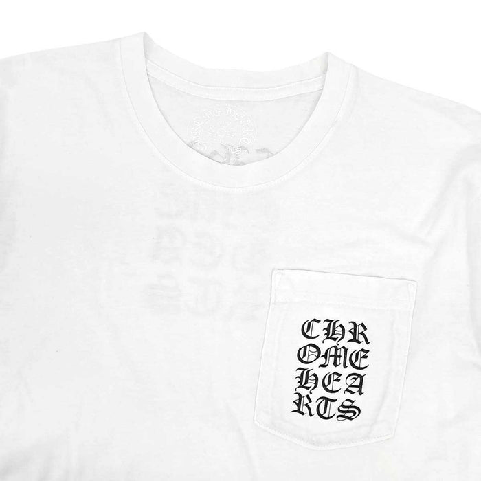 CHROME HEARTS 
CH スクロールラベル コットン クルーネック 
ヴァーティカルロゴ ロングスリーブ Tシャツ
