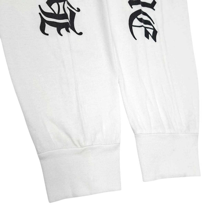 CHROME HEARTS 
CH スクロールラベル コットン クルーネック 
ヴァーティカルロゴ ロングスリーブ Tシャツ
