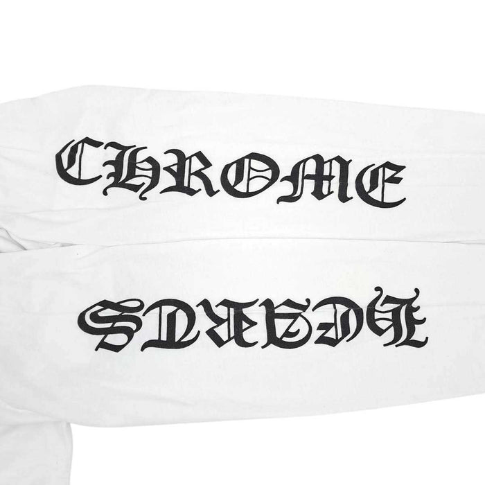 CHROME HEARTS 
CH スクロールラベル コットン クルーネック 
ヴァーティカルロゴ ロングスリーブ Tシャツ