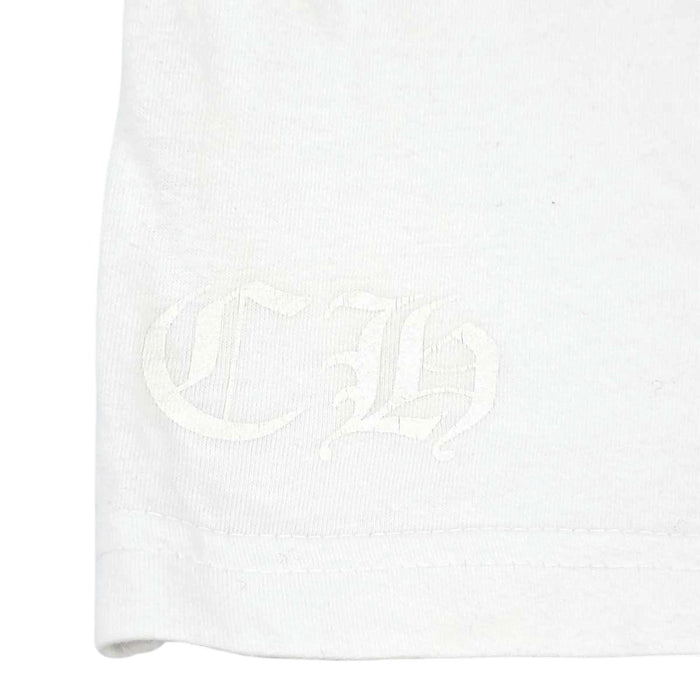 CHROME HEARTS 
CH スクロールラベル コットン クルーネック 
ヴァーティカルロゴ ロングスリーブ Tシャツ