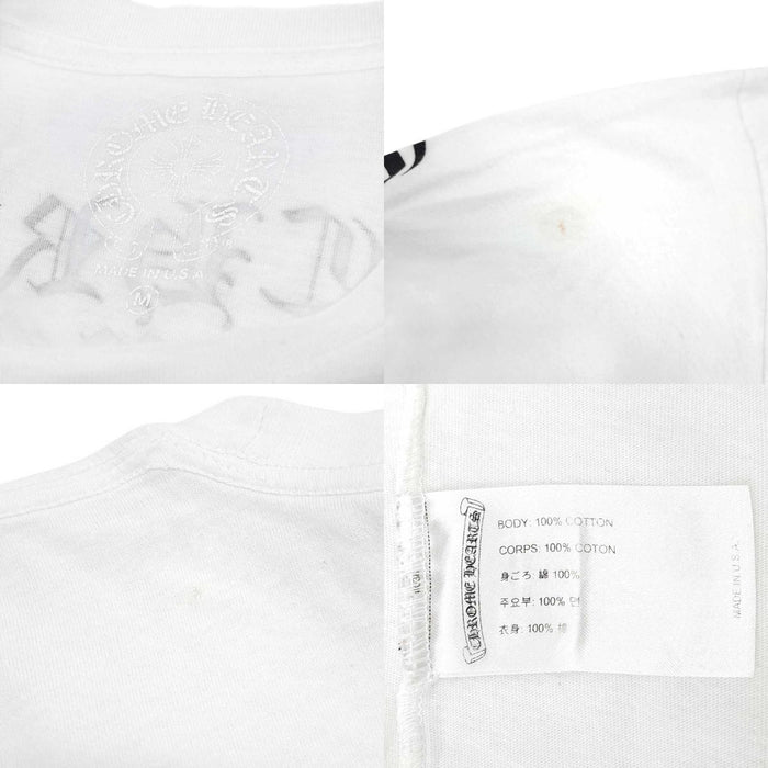 CHROME HEARTS 
CH スクロールラベル コットン クルーネック 
ヴァーティカルロゴ ロングスリーブ Tシャツ