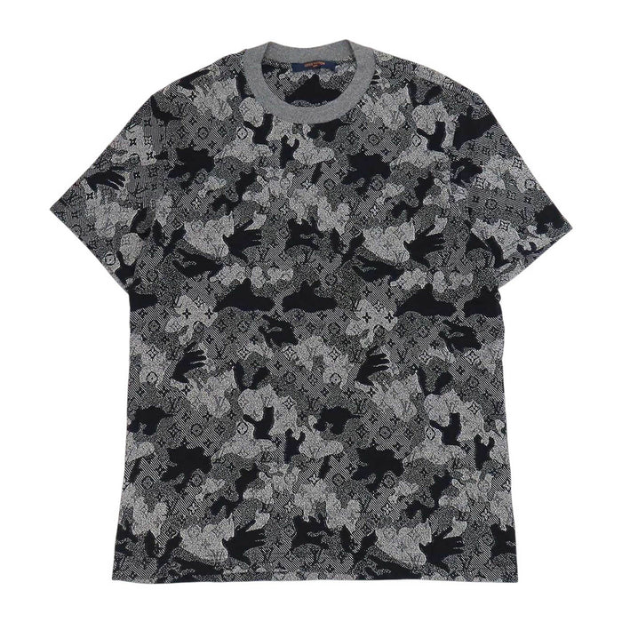LOUIS VUITTON 
LV ロゴ ジャカード コットン 
モノグラム カモフラージュ Tシャツ