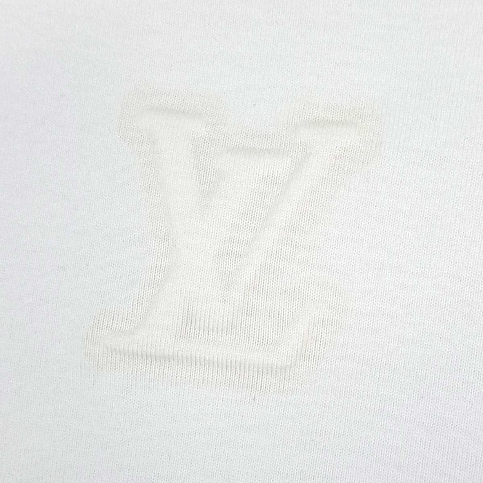 LOUIS VUITTON 
ロゴ コットン クルーネック 
エンボス LV Tシャツ