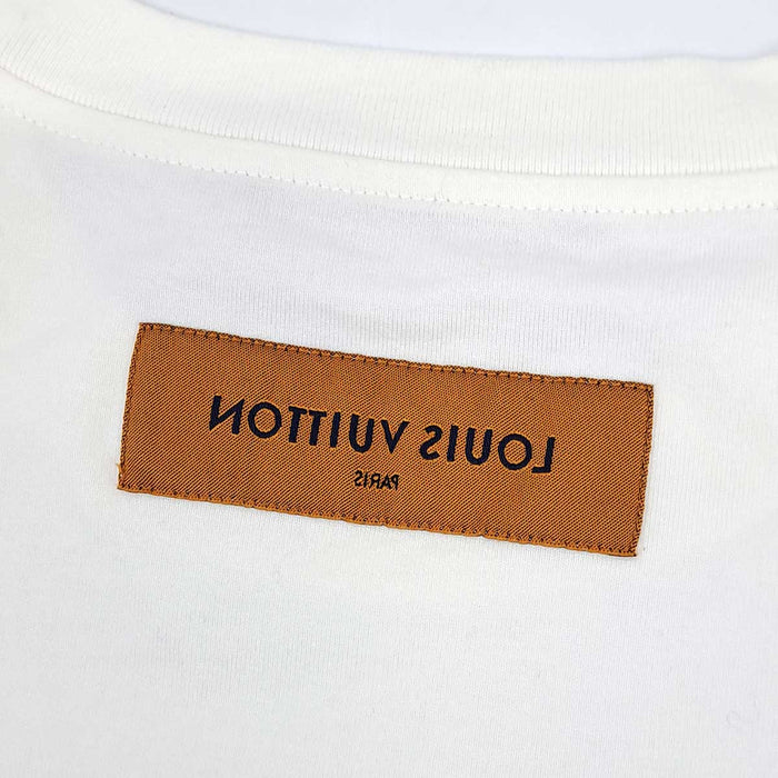 LOUIS VUITTON 
ロゴ コットン クルーネック 
エンボス LV Tシャツ