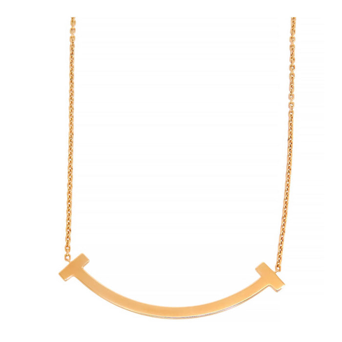 TIFFANY&Co. 
T Smile Necklace Medium