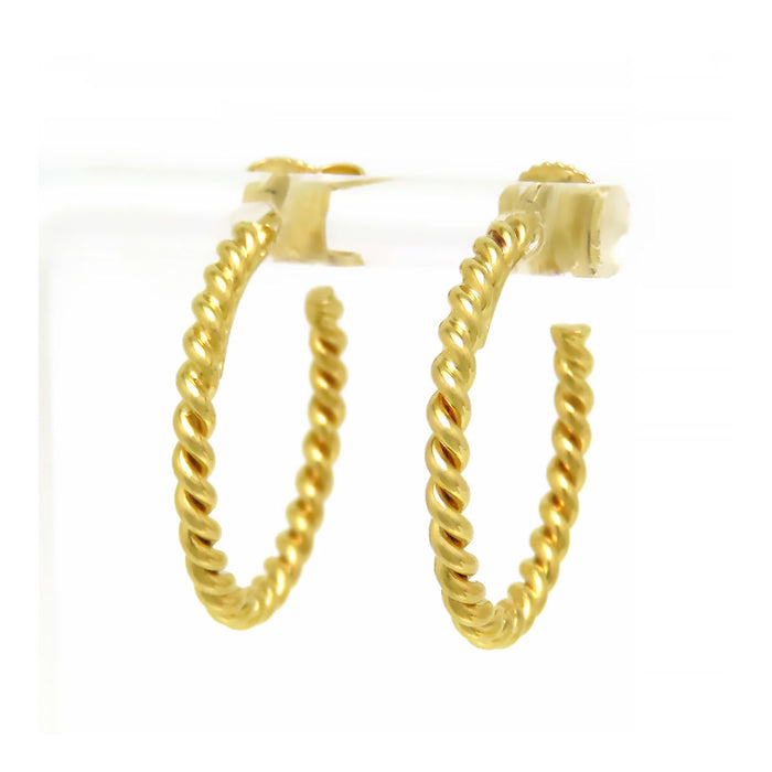 TIFFANY&Co. 
Twist Hoop Earrings