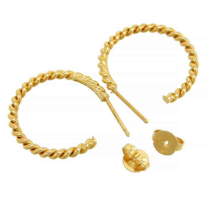 TIFFANY&Co. 
Twist Hoop Earrings