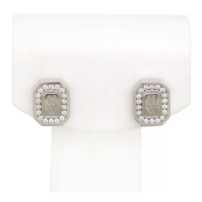 HARRY WINSTON 
HW Logo Stud Earrings