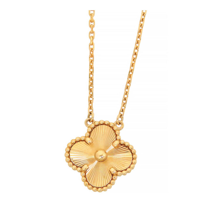 Van Cleef & Arpels Vintage Alhambra Guilloché Necklace
