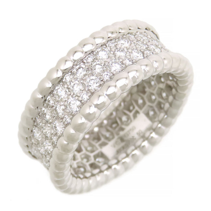 Van Cleef & Arpels Perle Diamond Ring, 3-row model