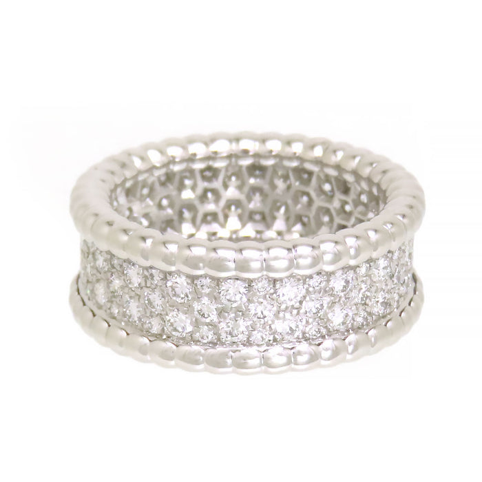 Van Cleef & Arpels Perle Diamond Ring, 3-row model