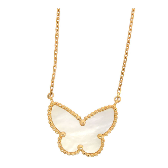 Van Cleef & Arpels 
Lucky Alhambra Butterfly necklace