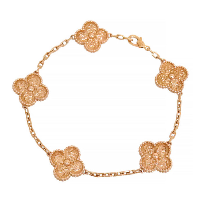 Van Cleef & Arpels Vintage Alhambra 5-Motif Bracelet