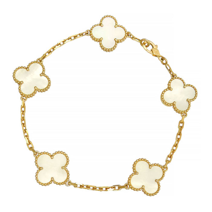 Van Cleef & Arpels 
ヴィンテージ アルハンブラ ブレスレット 5Pモチーフ