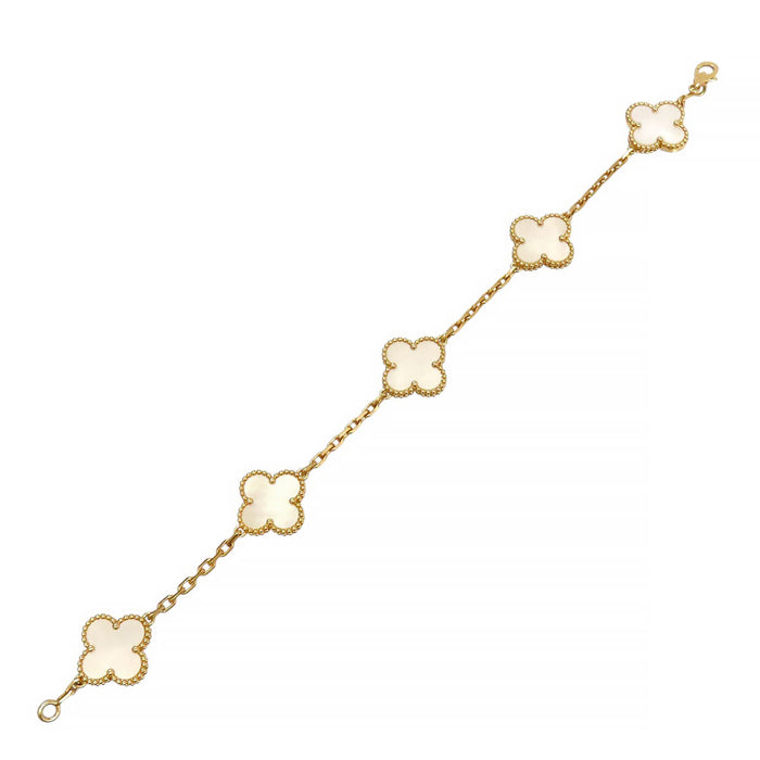 Van Cleef & Arpels 
ヴィンテージ アルハンブラ ブレスレット 5Pモチーフ