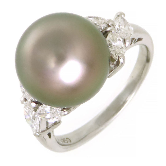MIKIMOTO 
南洋ブラックパール ダイヤモンド リング