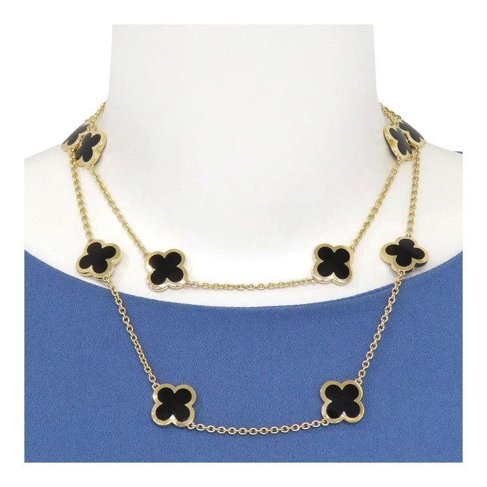 Van Cleef & Arpels 
ピュア アルハンブラ ネックレス 14モチーフ