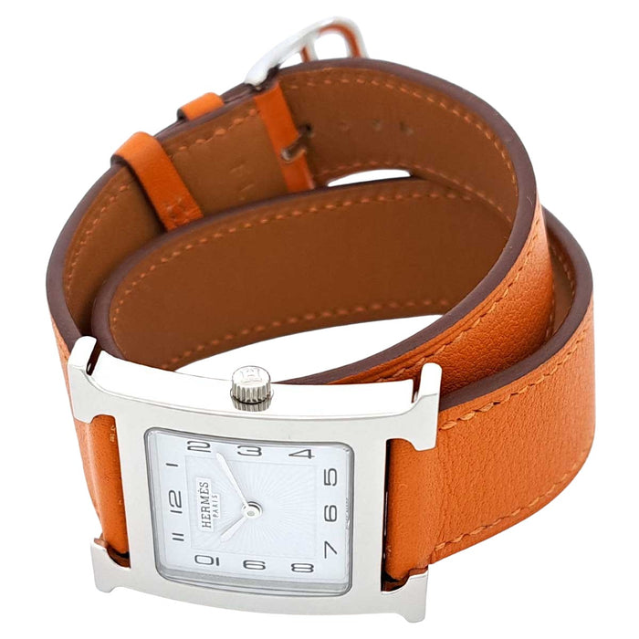 HERMES 
Hウォッチ ドゥブルトゥール 
箱ギャラ付