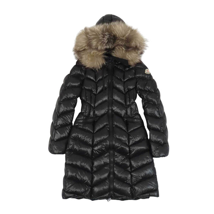 MONCLER 
ロゴ ワッペン ダブルジップ ファー フード ナイロン 
BELLETTE ダウンコート