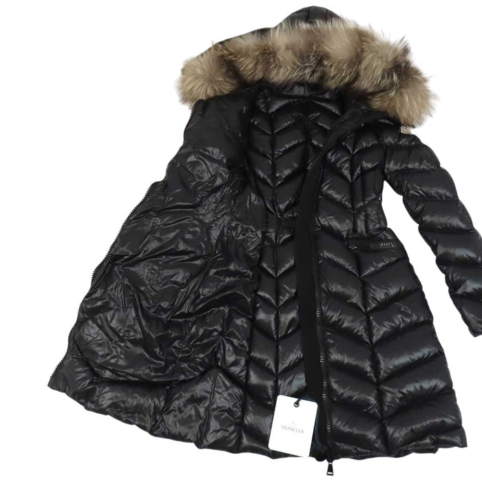 MONCLER 
ロゴ ワッペン ダブルジップ ファー フード ナイロン 
BELLETTE ダウンコート