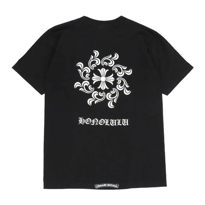 CHROME HEARTS 
HONOLULU ホースシュー スクロールラベル コットン ヴィンテージ 
ホノルル限定 CH シャイン Tシャツ