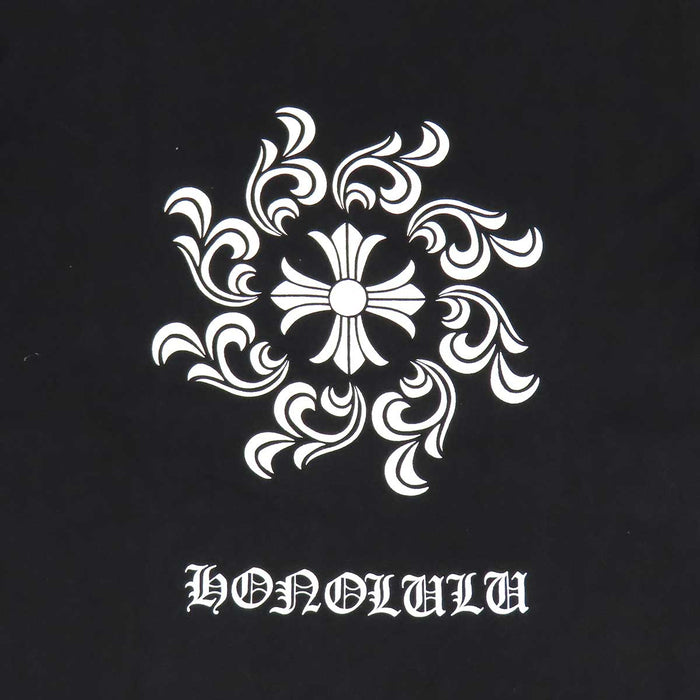 CHROME HEARTS 
HONOLULU ホースシュー スクロールラベル コットン ヴィンテージ 
ホノルル限定 CH シャイン Tシャツ