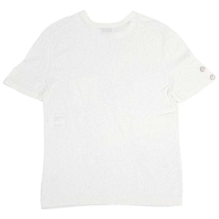 CHANEL 
COCO CC 刺繍 クローバー ココボタン コットン クルーネック 
ココマーク クローバー 刺繍 ショートスリーブ カットソー