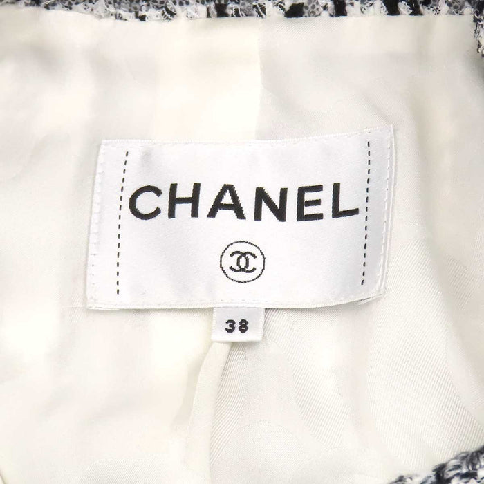 CHANEL 
COCO CC ロゴ ココボタン チェック柄 
ココマーク ツイード ブルゾン