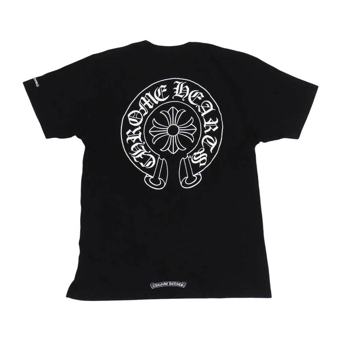 CHROME HEARTS 
CH コットン クルーネック 
ホースシュー プリント Tシャツ