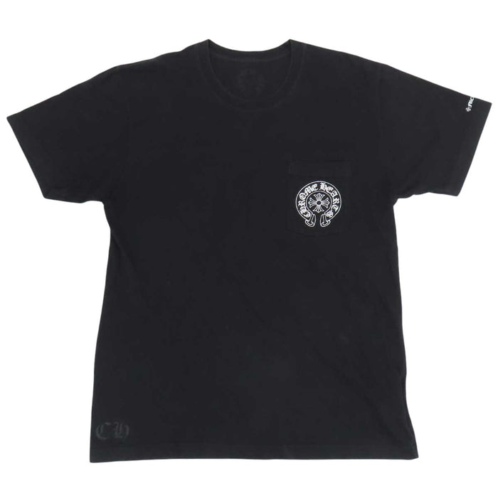 CHROME HEARTS 
CH コットン クルーネック 
ホースシュー プリント Tシャツ