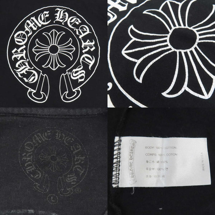 CHROME HEARTS 
CH コットン クルーネック 
ホースシュー プリント Tシャツ