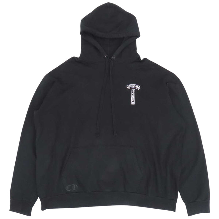 CHROME HEARTS 
SWTSHRT HD フード CH USA 
アーチロゴ Tバー フーディ