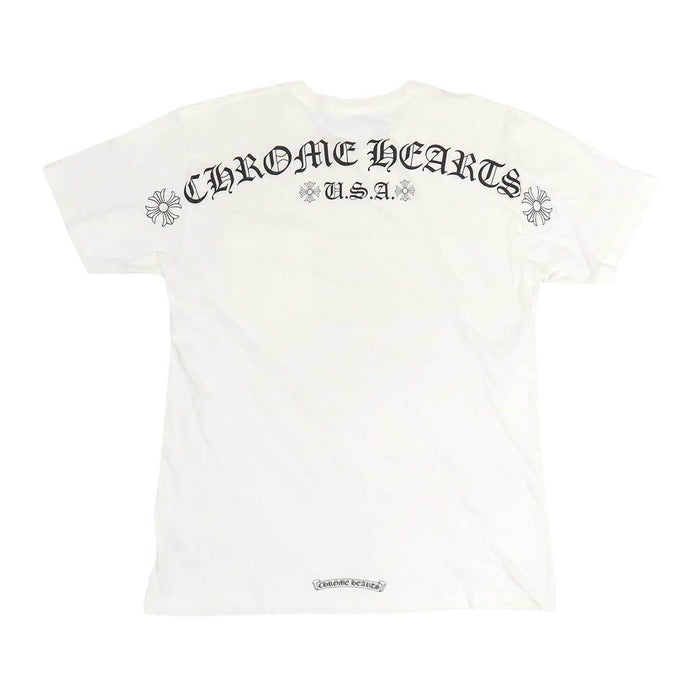 CHROME HEARTS 
Back Arch Logo USA スクロールラベル CH クルーネック 
アーチロゴ USA Tシャツ