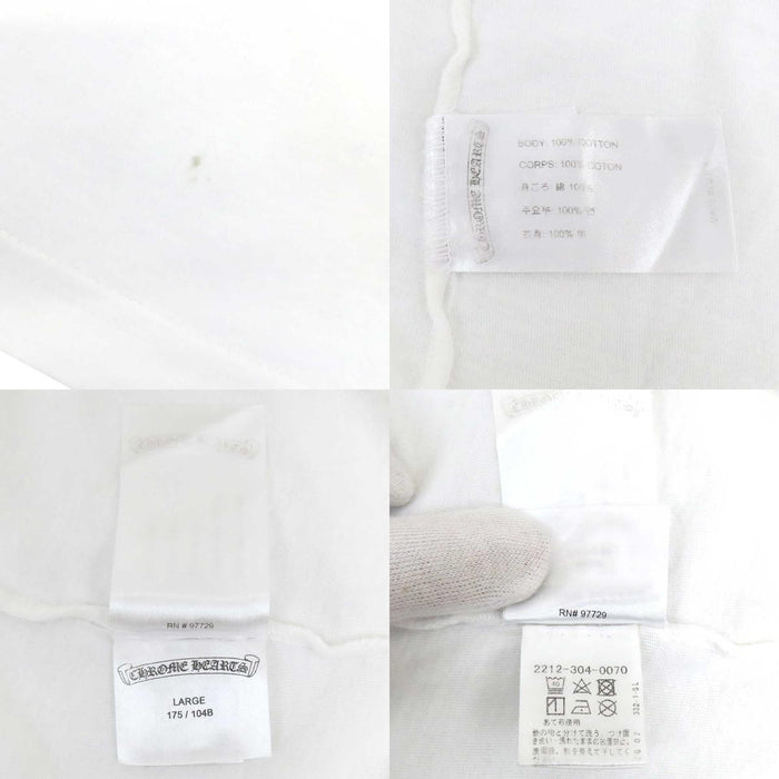 CHROME HEARTS 
Back Arch Logo USA スクロールラベル CH クルーネック 
アーチロゴ USA Tシャツ