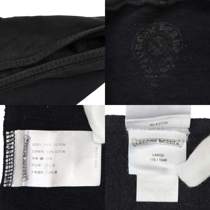 CHROME HEARTS 
CH ダガージップ フーディ スウェット コットン 
マルチ セメタリー クロス プリント ジップアップ パーカー