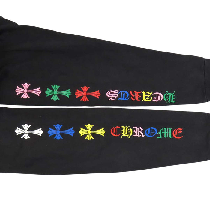 CHROME HEARTS 
CH ダガージップ フーディ スウェット コットン 
マルチ セメタリー クロス プリント ジップアップ パーカー