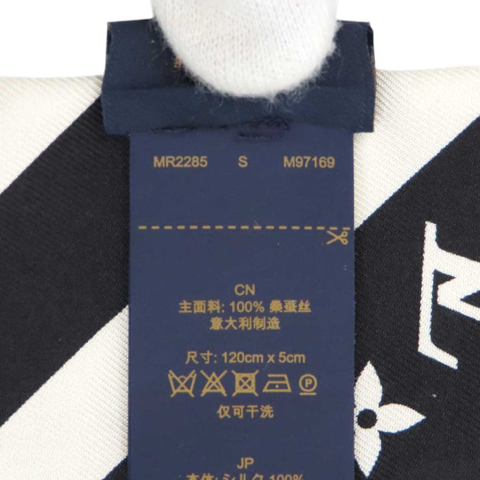 LOUIS VUITTON 
LV ロゴ シルク 
バンドー BB モノグラム シルエット スカーフ