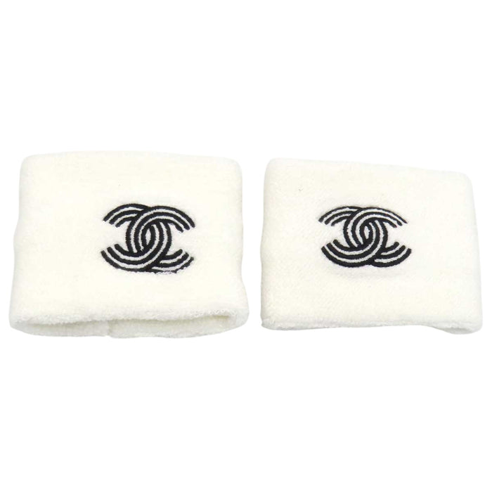 CHANEL 
COCO CC ロゴ 刺繍 タオル リストバンド ヘアバンド 
ココマーク スポーツ セット