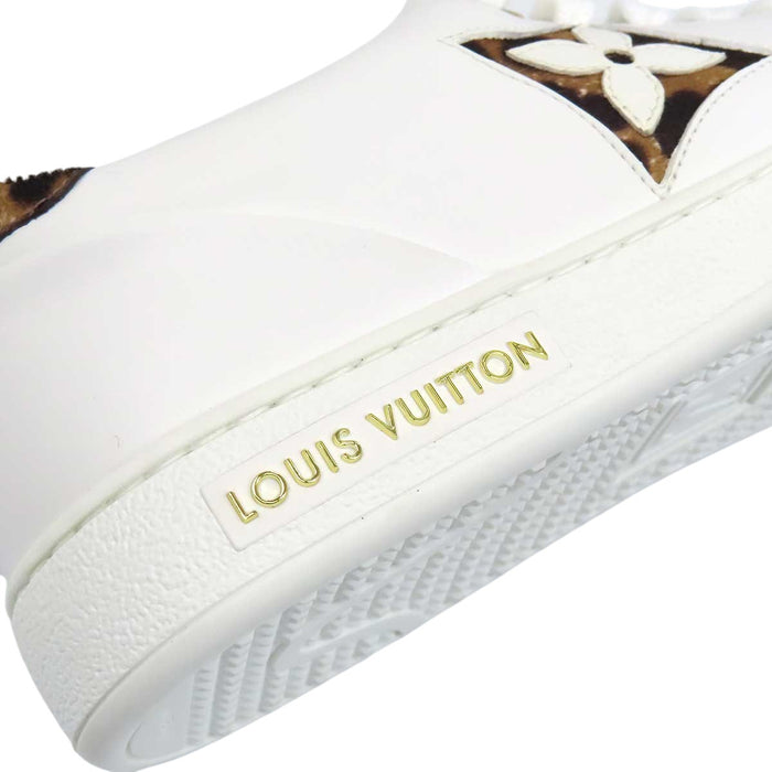 LOUIS VUITTON 
LV ロゴ ハラコ レースアップ 
フロントローライン スニーカー