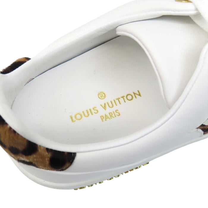 LOUIS VUITTON 
LV ロゴ ハラコ レースアップ 
フロントローライン スニーカー