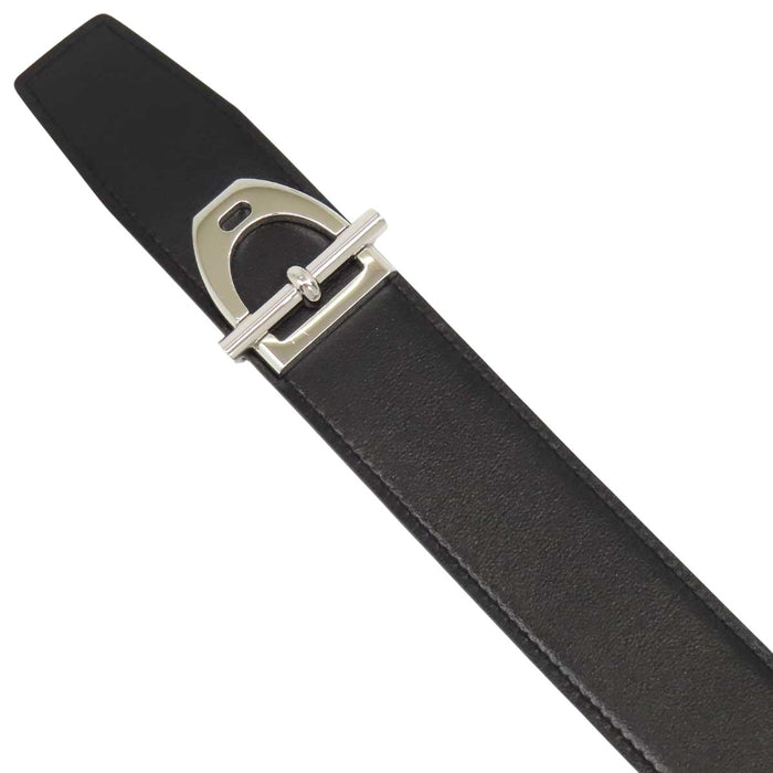 HERMES 
シルバーカラーメタル G刻印 2026年製 
ネオ エトリエ リバーシブル レザー ベルト 38mm
