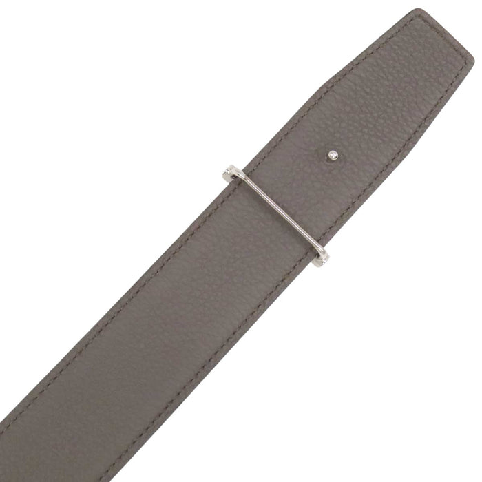 HERMES 
シルバーカラーメタル G刻印 2026年製 
ネオ エトリエ リバーシブル レザー ベルト 38mm