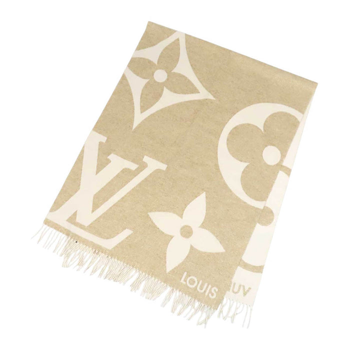LOUIS VUITTON 
LV ロゴ フリンジ ラメ 
エシャルプ ジ アルティメット シャイン マフラー 
モノグラム